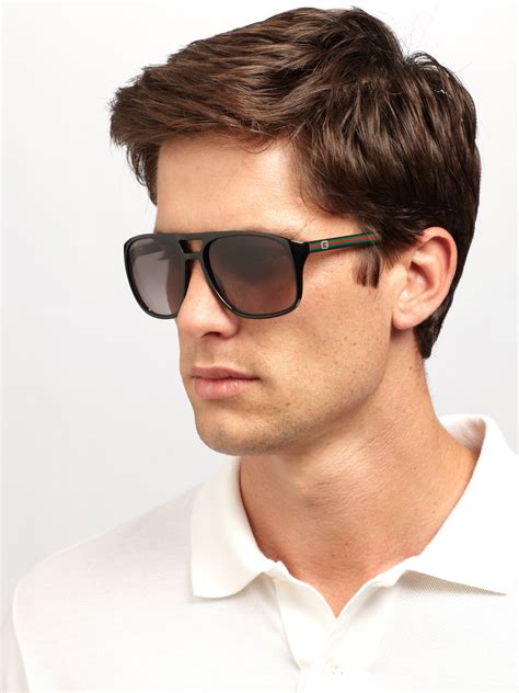 gucci aviator blue|gucci aviator sunglasses men's.